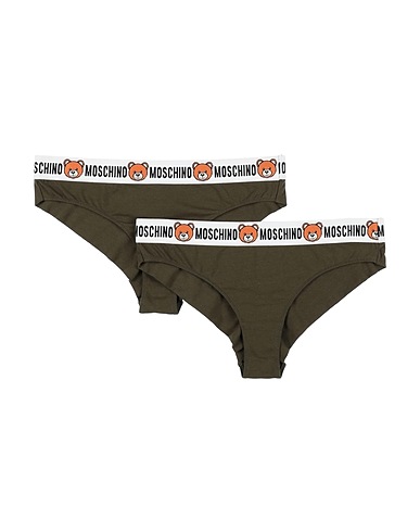 MOSCHINO Slip Verde militare 95% Cotone, 5% Elastan