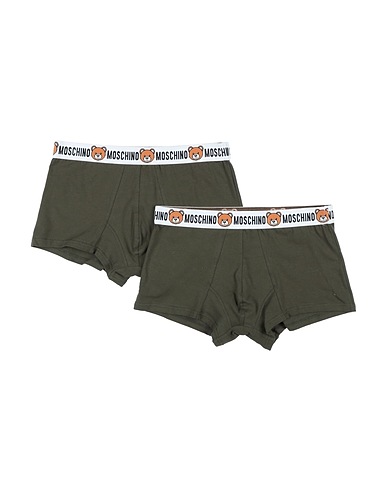 MOSCHINO Boxer Military green 95% Cotton, 5% Elastane