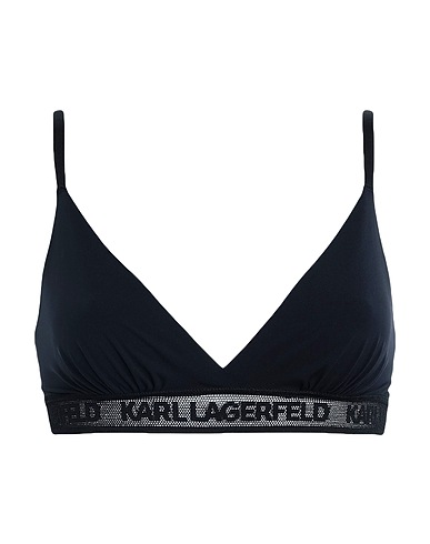KARL LAGERFELD Bra ULTRALIGHT LOGO TRIANGLE BRA
 Black 75% Polyacrylic, 19% Elastane, 6% Cotton