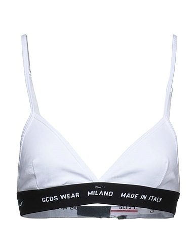 GCDS Reggiseno Bianco 95% Cotone, 5% Elastan