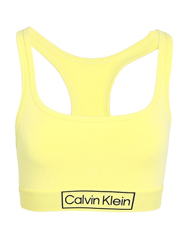 CALVIN KLEIN UNDERWEAR Bra Lime green 90% Cotton, 10% Elastane