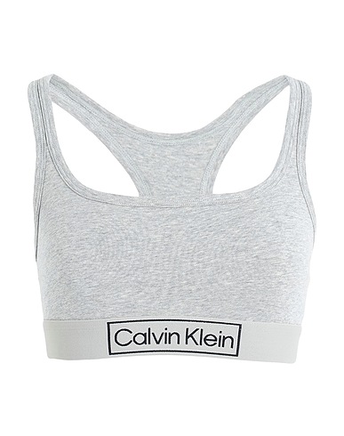 CALVIN KLEIN UNDERWEAR Bra Grey 90% Cotton, 10% Elastane