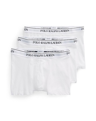 POLO RALPH LAUREN Boxer CLASSIC-3-PACK-TRUNK-COTTON/ELASTANE-3PK- White 95% Cotton, 5% Elastane