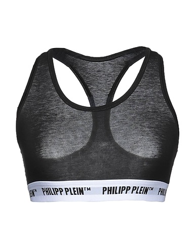 PHILIPP PLEIN Reggiseno Nero 70% Cotone, 25% Poliestere, 5% Elastan