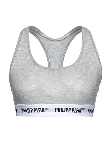 PHILIPP PLEIN Reggiseno Grigio 70% Cotone, 25% Poliestere, 5% Elastan
