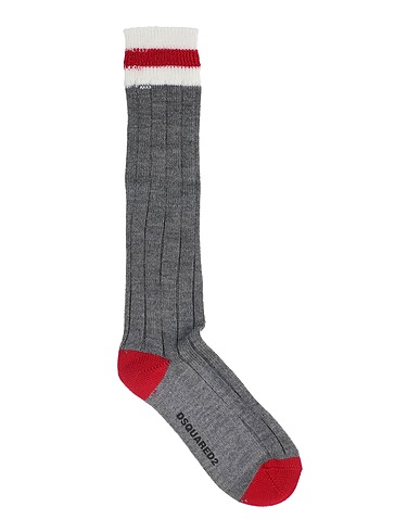 DSQUARED2 Calze e Calzini Grigio 45% Lana, 45% Acrilico, 8% Nylon, 2% Elastan