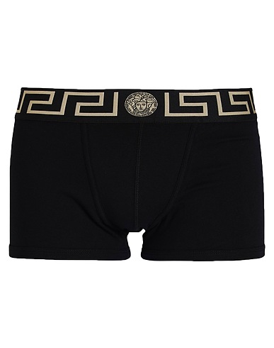 VERSACE Boxer Black 94% Cotton, 6% Elastane, Polyester, Polyamide