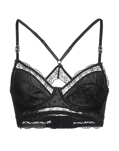 STELLA McCARTNEY Bra Black 92% Silk, 8% Elastane