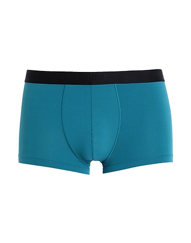 HANRO Boxer Verde petrolio 90% Poliammide, 10% Elastan