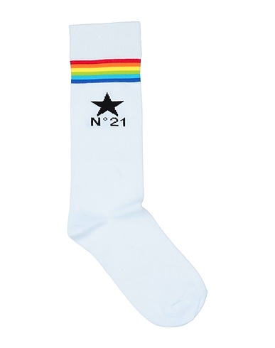 N°21 Socks & tights White 80% Cotton, 18% Polyamide, 2% Elastane