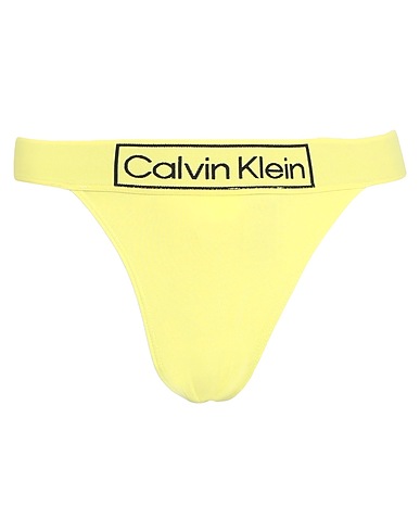 CALVIN KLEIN UNDERWEAR Brief STRING THONG Lime green 90% Cotton, 10% Elastane