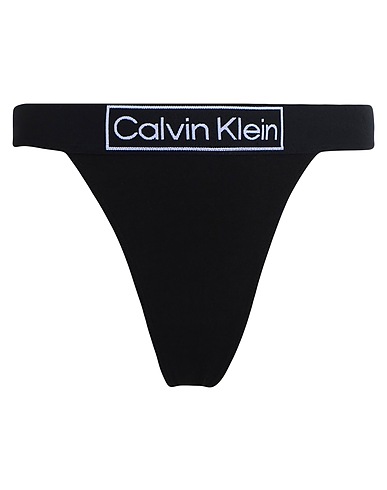 CALVIN KLEIN UNDERWEAR Brief STRING THONG Black 90% Cotton, 10% Elastane