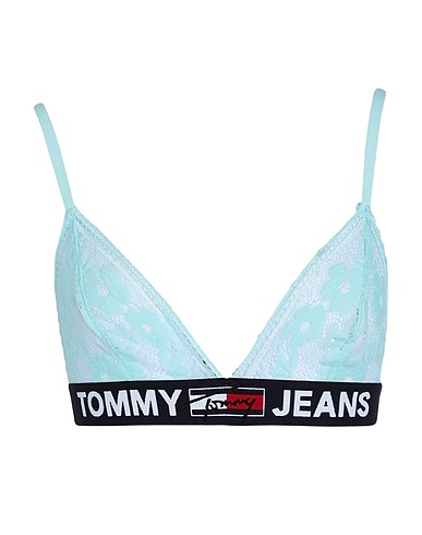 TOMMY JEANS Reggiseno Turchese 93% Poliammide, 7% Elastan