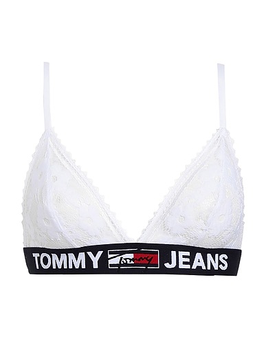 TOMMY JEANS Bra White 93% Polyamide, 7% Elastane