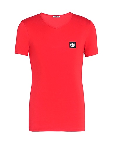 BIKKEMBERGS Undershirt Red 95% Cotton, 5% Elastane