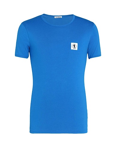 BIKKEMBERGS Undershirt Azure 95% Cotton, 5% Elastane