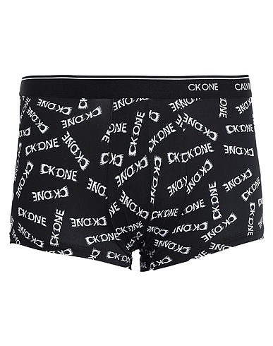 CK ONE Boxer LOW RISE TRUNK
 Black 91% Nylon, 9% Elastane