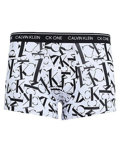 CK ONE Boxer Bianco 95% Cotone, 5% Elastan