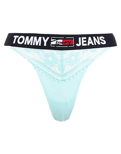TOMMY JEANS Slip TANGA
 Turchese 90% Cotone, 10% Elastan