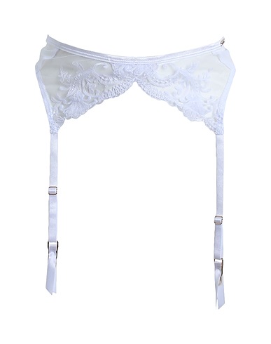 BLUEBELLA Bustiers, Corsets & Suspenders MARSEILLE SUSPENDER
 White 65% Polyester, 32% Polyamide, 3% Elastane