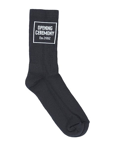 OPENING CEREMONY Socks & tights Black 85% Cotton, 10% Polyamide, 5% Elastane