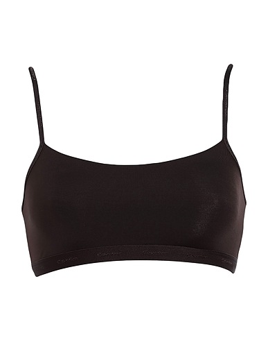CALVIN KLEIN UNDERWEAR Bra UNLINED BRALETTE
 Chocolate brown 81% Nylon, 19% Elastane