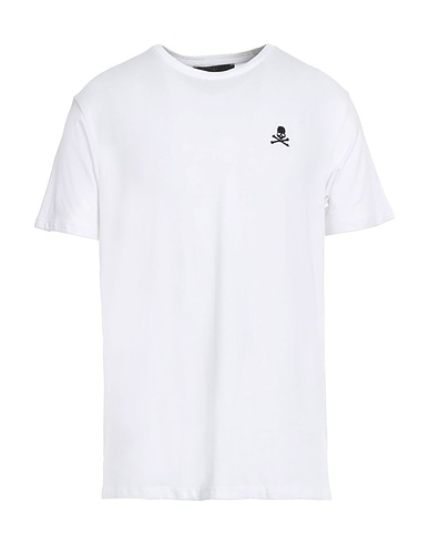 PHILIPP PLEIN Undershirt White 90% Cotton, 5% Elastane, 5% Viscose