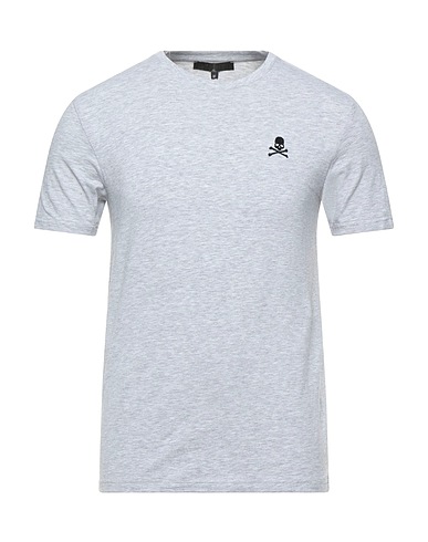 PHILIPP PLEIN Undershirt Light grey 90% Cotton, 5% Elastane, 5% Viscose