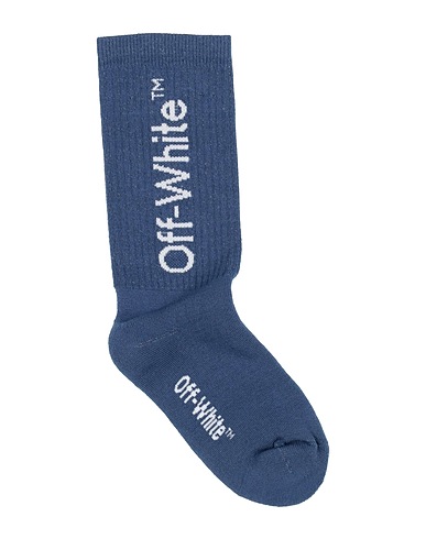 OFF-WHITE™ KIDS Calze e Calzini Blu navy 85% Cotone, 10% Poliammide, 5% Elastan