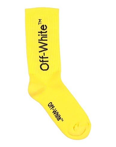 OFF-WHITE™ KIDS Socks & tights Yellow 85% Cotton, 10% Polyamide, 5% Elastane