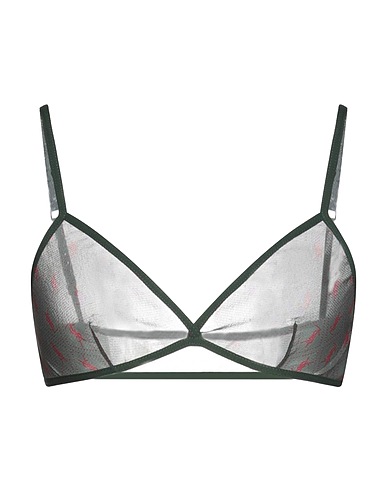 SAINT LAURENT Bra Military green 100% Polyamide