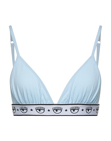 CHIARA FERRAGNI Bra Sky blue 95% Cotton, 5% Elastane