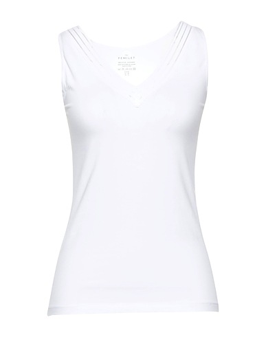 FEMILET by CHANTELLE Undershirt White 95% Cotton, 5% Elastane, Polyamide