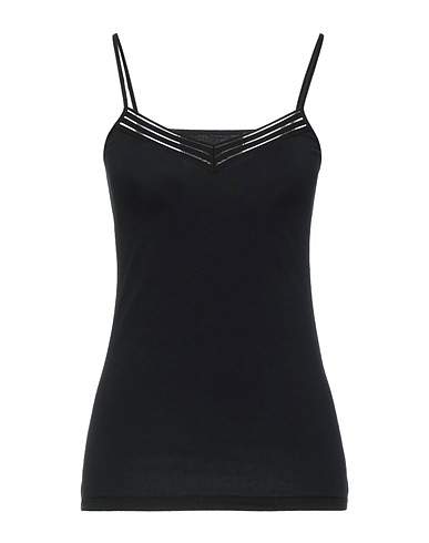 FEMILET by CHANTELLE Undershirt Black 95% Cotton, 5% Elastane