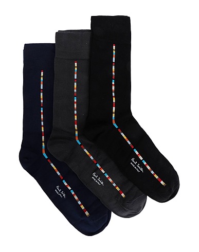 PAUL SMITH Short socks Black 85% Organic cotton, 12% Polyamide, 3% Elastane