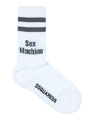 DSQUARED2 Short socks White 72% Cotton, 25% Polyamide, 3% Elastane