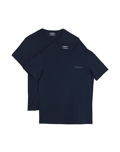 EMPORIO ARMANI Undershirt UNDERWEAR Midnight blue 95% Cotton, 5% Elastane