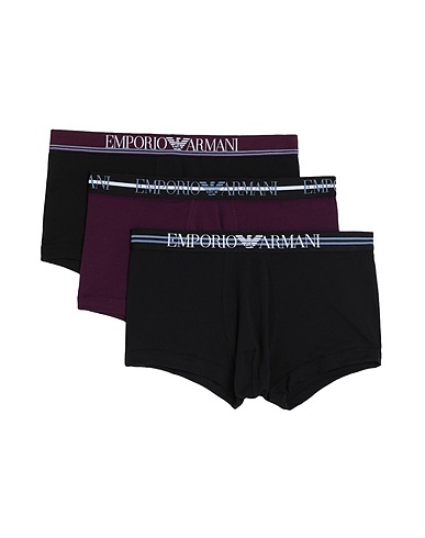 EMPORIO ARMANI トランクス ブラック コットン 95% / ポリウレタン 5%