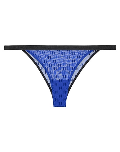KARL LAGERFELD Slip KL MONOGRAM FLOCK BRAZILIAN Blu navy 71% Poliammide, 16% Elastan, 7% Cotone, 4% Acrilico, 2% Viscosa