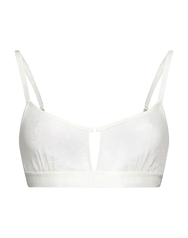 KARL LAGERFELD Bra KEYHOLE LACE BRALETTE Ivory 85% Polyamide, 15% Elastane