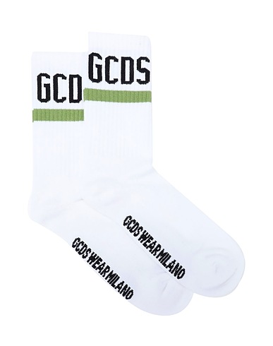 GCDS Socks & tights White 85% Cotton, 10% Polyamide, 5% Elastane