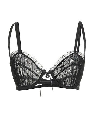 OW COLLECTION Bra Black 86% Polyamide, 14% Elastane