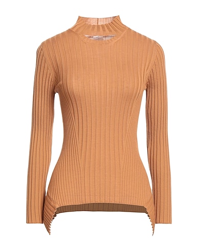WOLFORD Dolcevita CASHMERE TOP LONG SLEEVES
 Cammello 90% Lana Vergine, 10% Cachemire