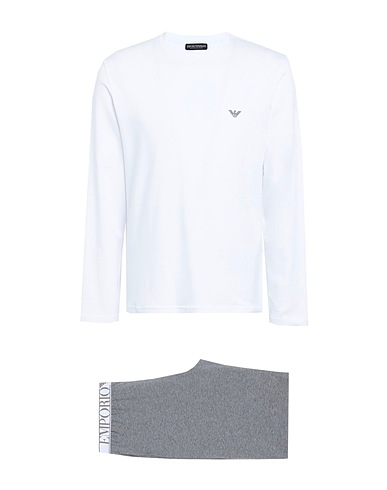 EMPORIO ARMANI Pigiama PAJAMAS Bianco 95% Cotone, 5% Elastan