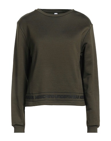 MOSCHINO Sleepwear Military green 54% Polyamide, 46% Paper, Elastane