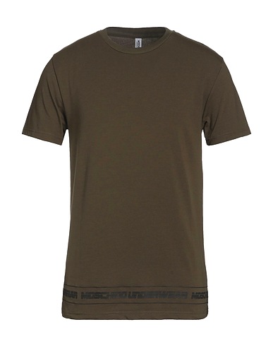 MOSCHINO Unterhemd Militärgrün 63% Polyester, 34% Baumwolle, 3% Elastan