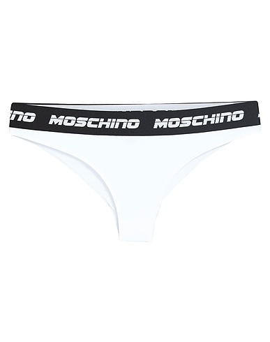 MOSCHINO ショーツ ホワイト コットン 92% / ポリウレタン 8%