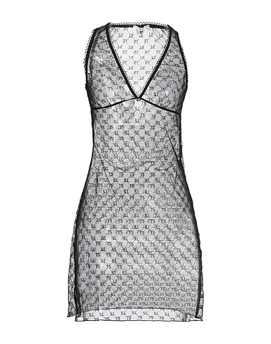 TWINSET Sottoveste U&B Nero 90% Poliammide, 10% Elastan, Poliestere