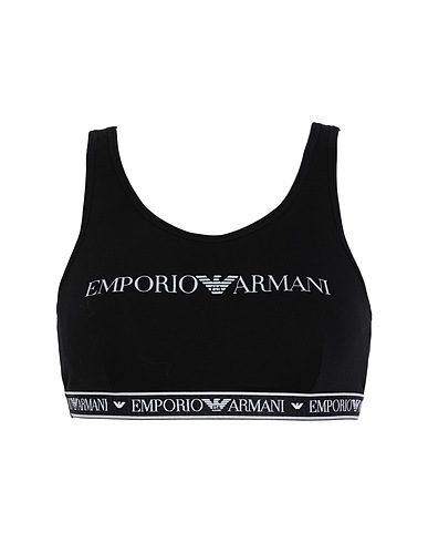 EMPORIO ARMANI Bra BRA Black 95% Cotton, 5% Elastane