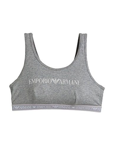 EMPORIO ARMANI Sports bras BRA Light grey 95% Cotton, 5% Elastane